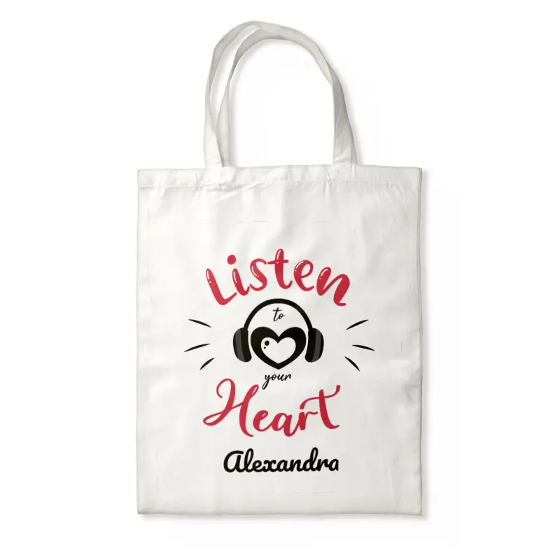 Sacosa Personalizata - Listen to your heart