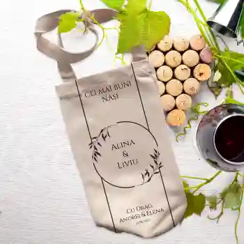Săculeț pentru sticla de vin
