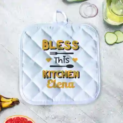 Suport oală personalizat - Bless this kitchen