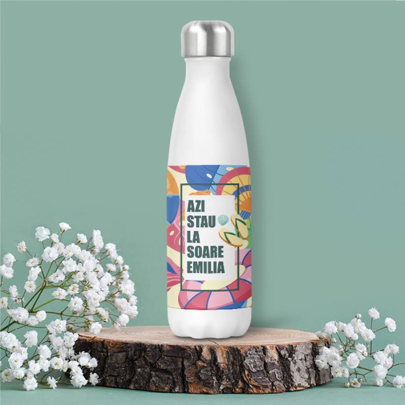 Termos personalizat - Azi stau la soare