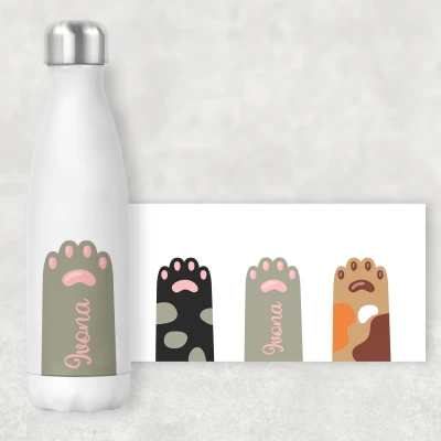 Sticla personalizata - Lăbuțe de pisici