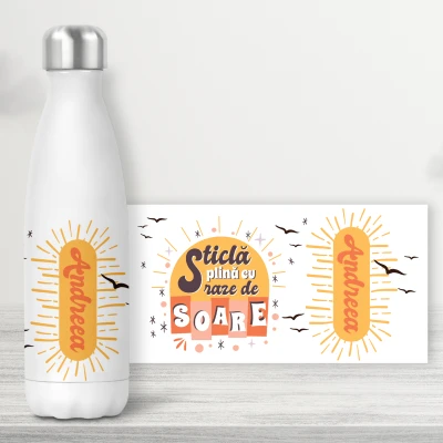 Sticla personalizata - Soare