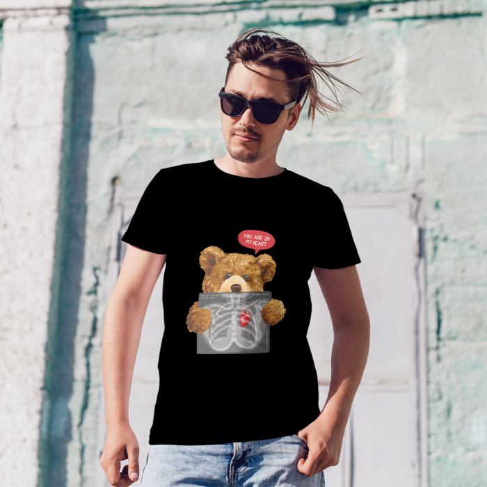 Tricou pentru barbati personalizat - Esti in inima mea