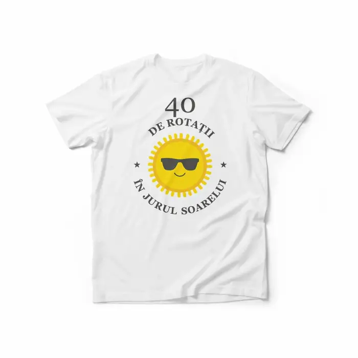 Tricou pentru barbati personalizat - Rotatii in jurul soarelui
