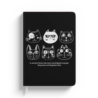 Notebook personalizat cu Pisici si doua texte