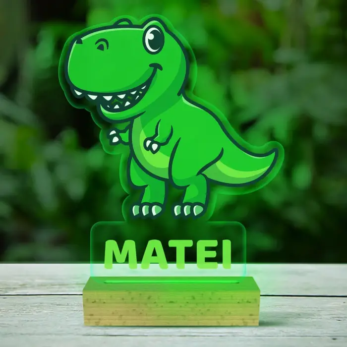 Lampa led 3D personalizata cu Dinozaur