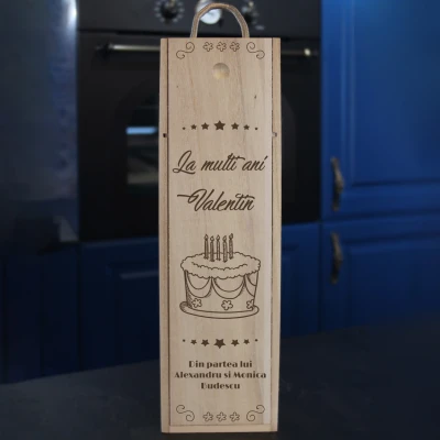 Cutie de vin personalizata Zi de nastere