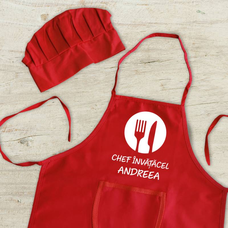 Sort De Bucatarie Personalizat Copii - Chef Invatacel