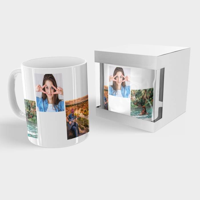 Cana personalizata in trei fotografii