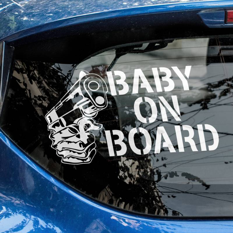 Sticker baby on board amuzant