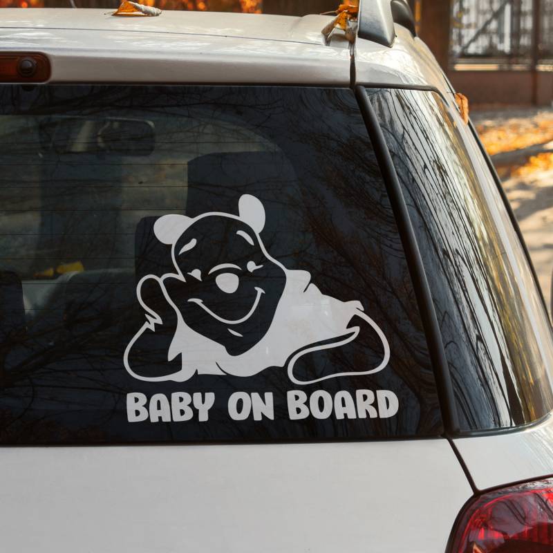 Sticker Baby on Board Smile Personalizat