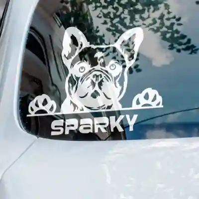 Sticker Bulldog Francez