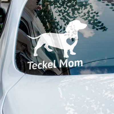 Sticker auto - Teckel Mom