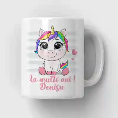 Cana cu text personalizat Unicorn 