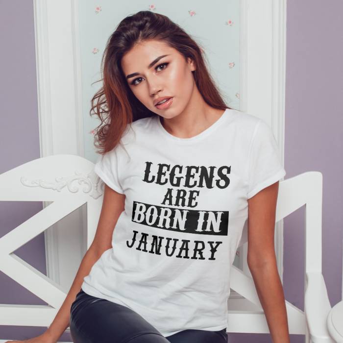 Tricou Personalizat Dama - Legends Are Born In