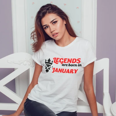 Tricou Personalizat pentru Femei - Legends Are Bon In