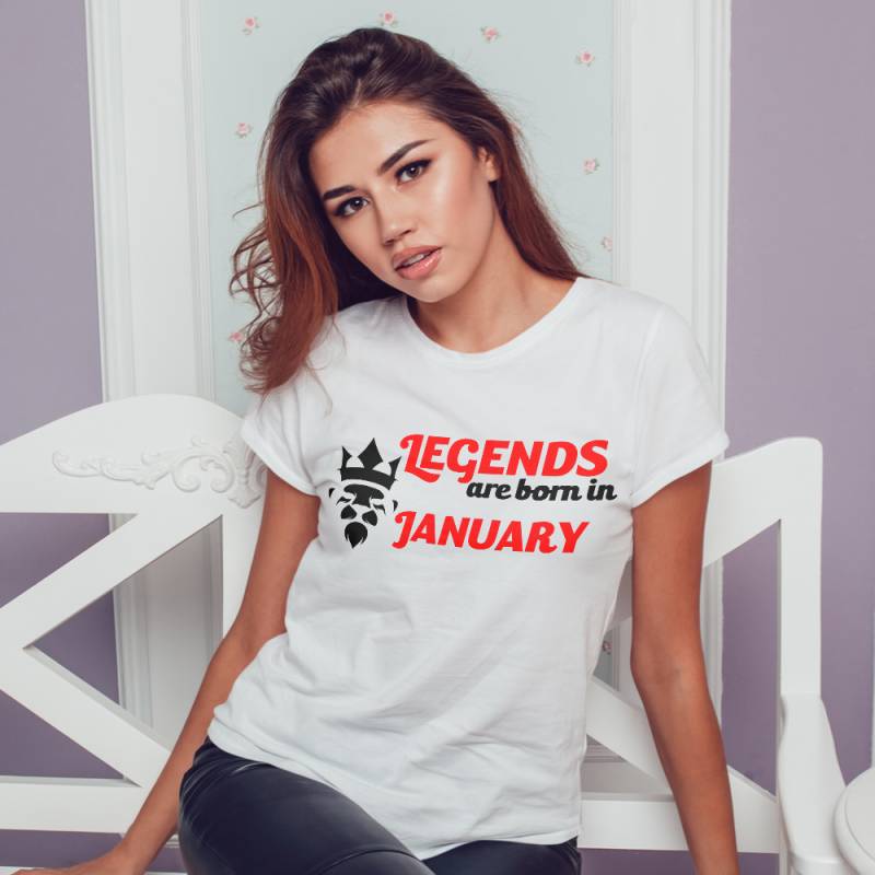 Tricou Personalizat Dama - Legends Are Bon In