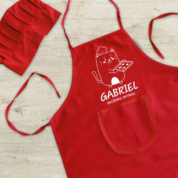 Sort De Bucatarie Personalizat Copii - Pisoias