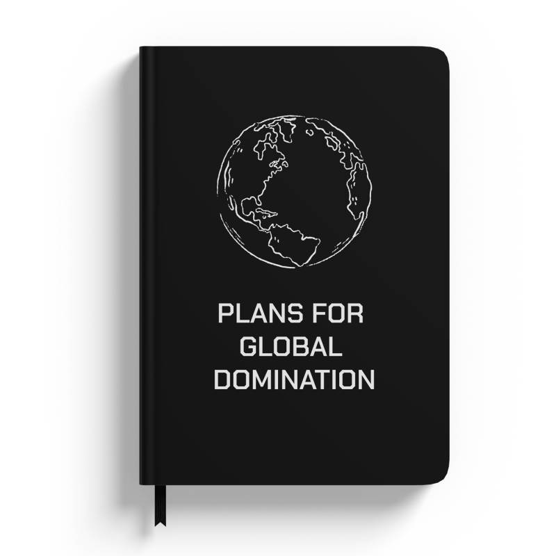 Notebook personalizat Plans For Global Domination