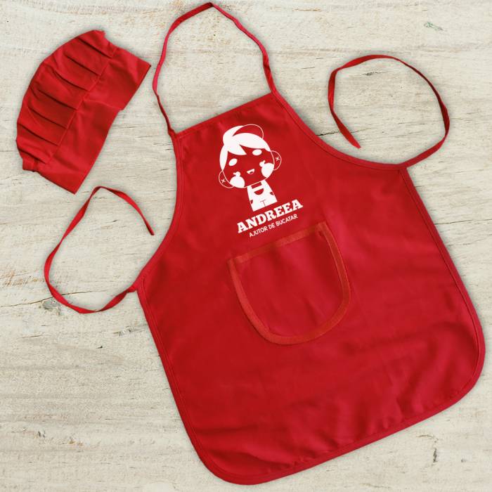 Sort De Bucatarie Personalizat Copii - Fetita
