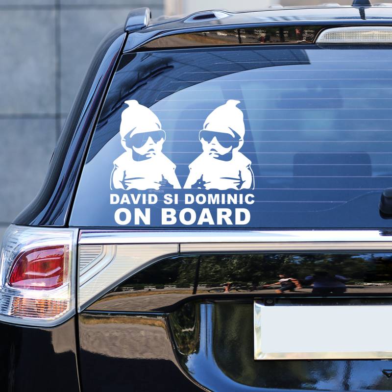 Sticker auto personalizat frati