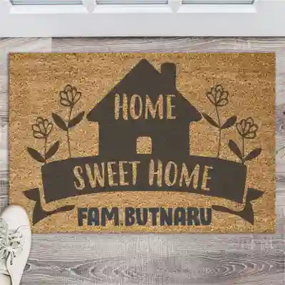 Covoras personalizat Home Sweet Home 