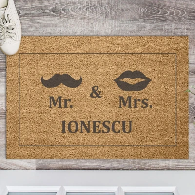Covoras pentru intrare personalizat - MR & MRS