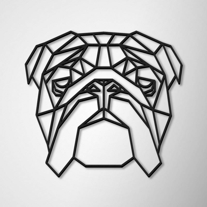 Decoratiune pentru perete Bulldog