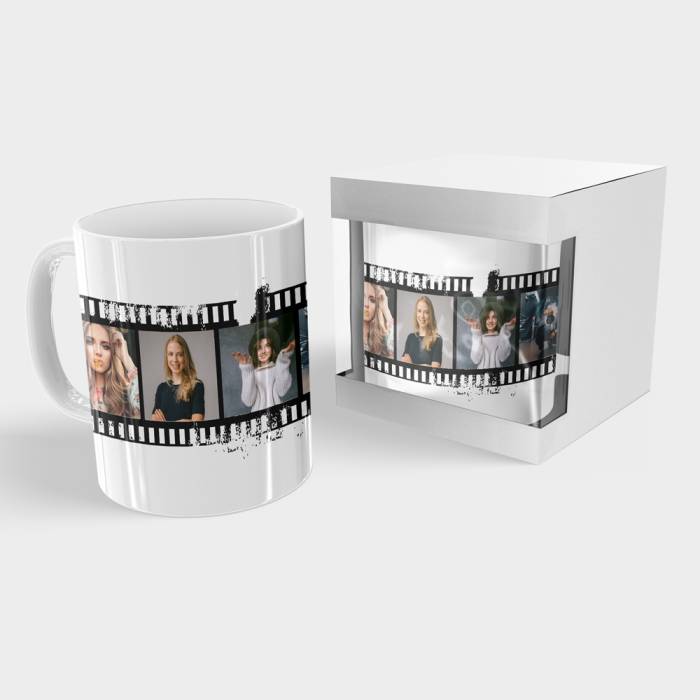 Cana personalizata cu poze in rola de film