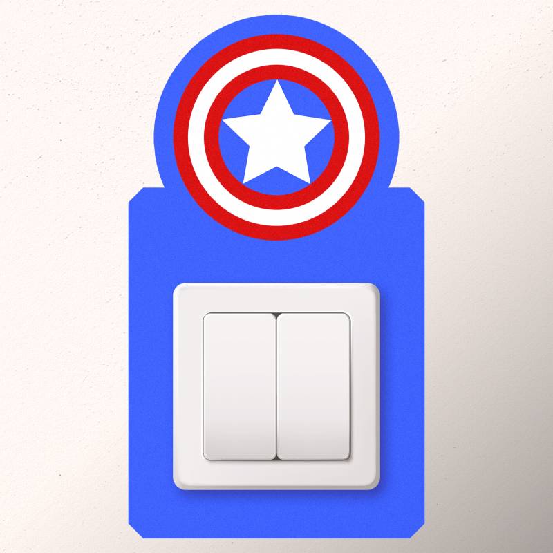Sticker intrerupator Captain America