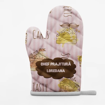 Manusa De Bucatarie Personalizata - Chef Prajitura