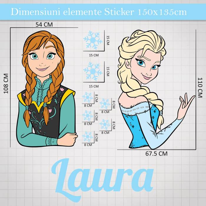 Sticker decorativ Frozen