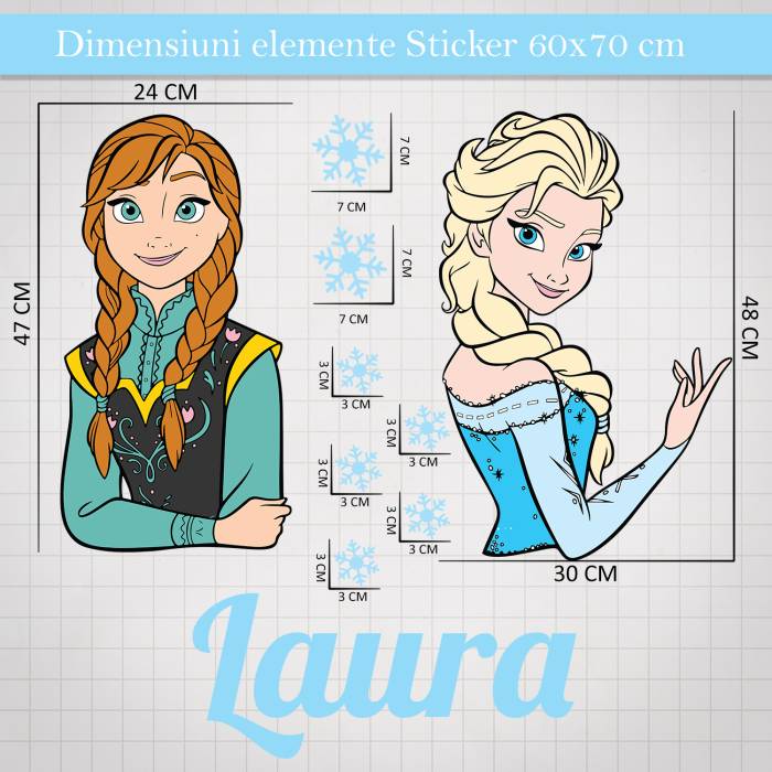 Sticker decorativ Frozen