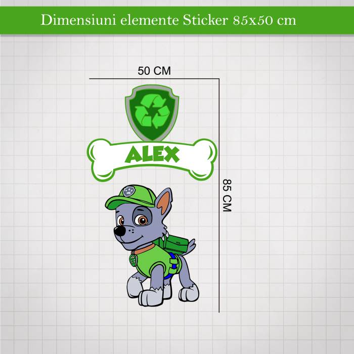 Sticker Patrula Catelusilor Rocky