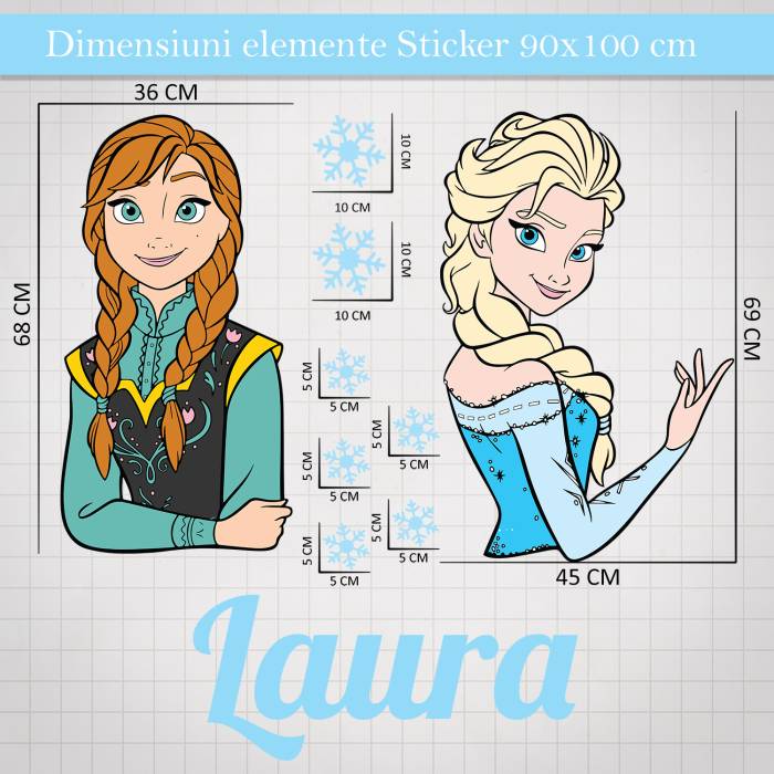 Sticker decorativ Frozen