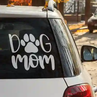 Sticker auto DogMom