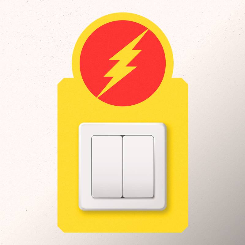 Sticker intrerupator Flash