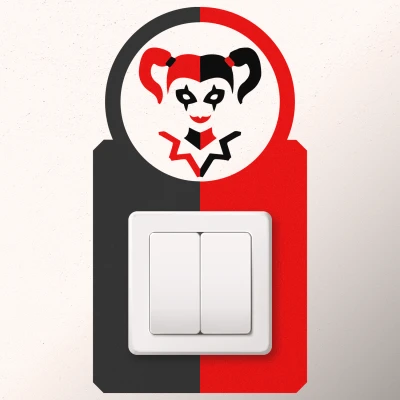 Sticker intrerupator Harley Queen