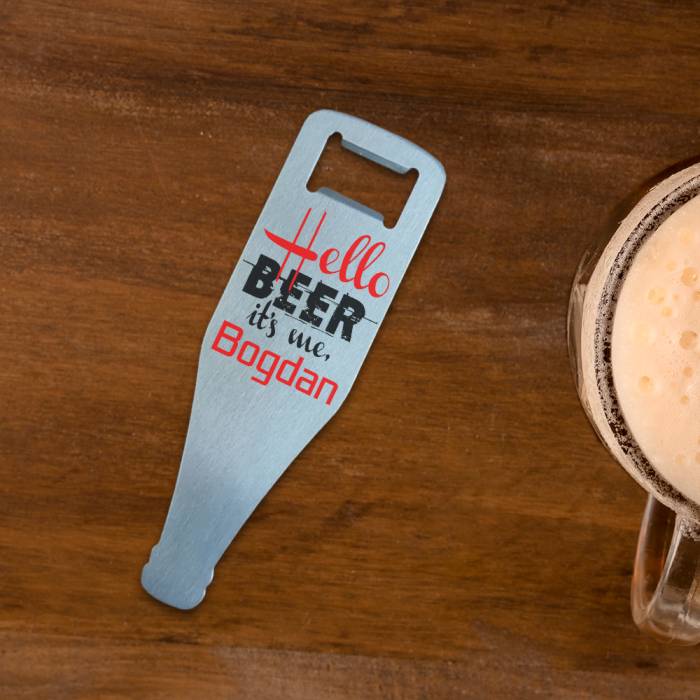 Desfacator De Bere Personalizat Hello Beer