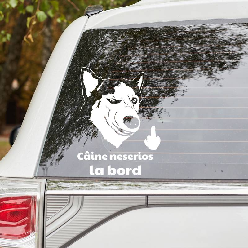Sticker Husky amuzant