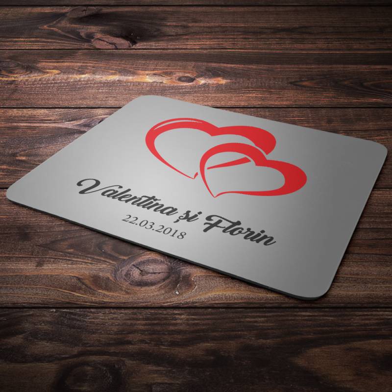 Mouse Pad Personalizat Cu Inimioare