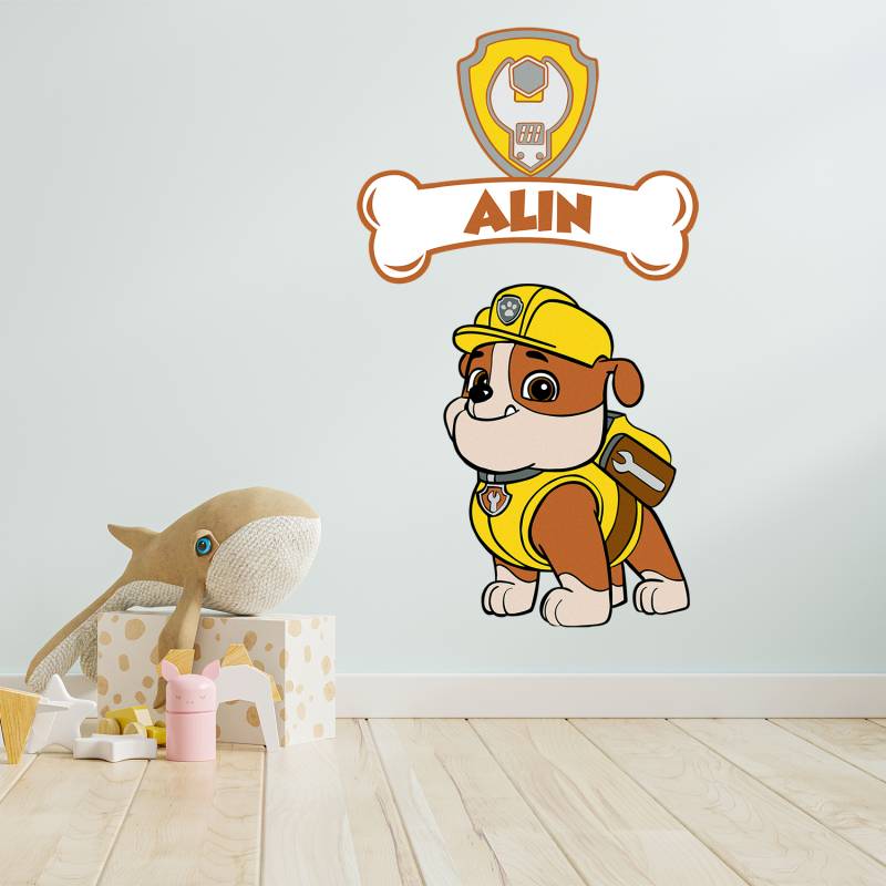 Sticker de perete Patrula Catelusilor Rubble