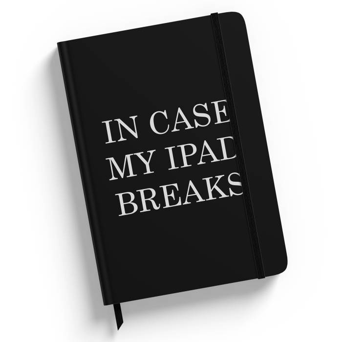Notebook negru personalizat