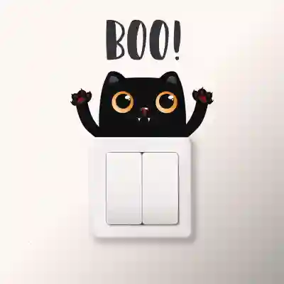 Sticker intrerupator Pisica Boo