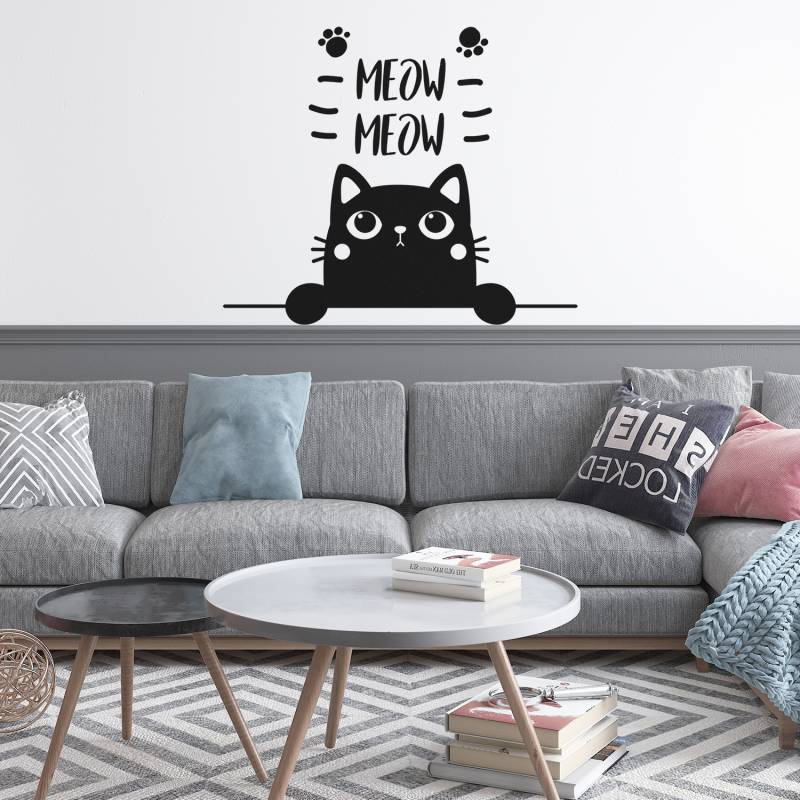 Sticker perete Meow