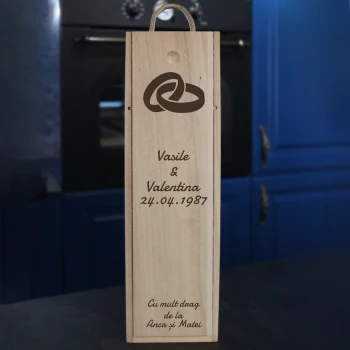 Cutie de vin personalizată