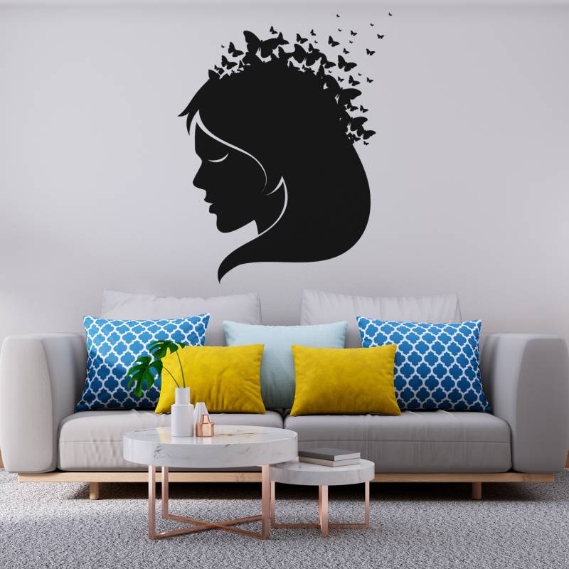 Sticker decorativ femeie 