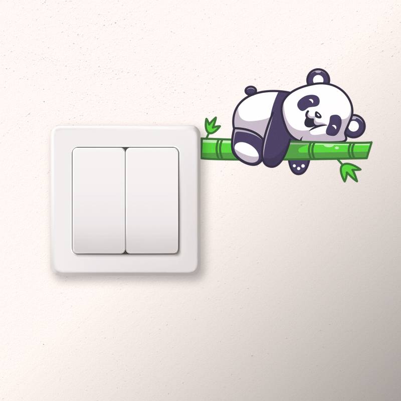 Sticker intrerupator Sleepy Panda