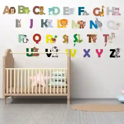 Set stickere pentru camera copilului Alfabet