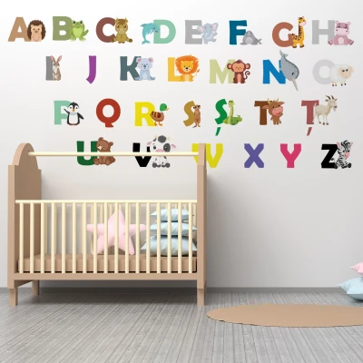Set stickere pentru camera copilului Alfabet